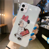 Mickey Minnie Phone Case Cute Cartoon Transparent Phone case for iPhone 12 max