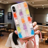 Colorful 3D Bear Cute Cartoon Lovely Samsung Galaxy Case & lanyard