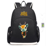 Animal Crossing Canvas USB Charging Backpack