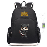 Animal Crossing Canvas USB Charging Backpack