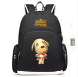 Animal Crossing Canvas USB Charging Backpack