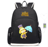 Animal Crossing Canvas USB Charging Backpack