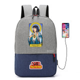 Pulp Fiction bad mother fuker Jules printing canvas Backpack