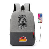 Pulp Fiction bad mother fuker Jules printing canvas Backpack