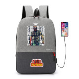 Pulp Fiction bad mother fuker Jules printing canvas Backpack