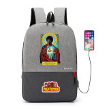 Pulp Fiction bad mother fuker Jules printing canvas Backpack