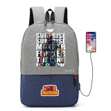 Pulp Fiction bad mother fuker Jules printing canvas Backpack