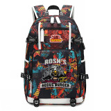 Pulp Fiction bad mother fuker travel usb charging canvas Backpack