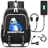 Game Undertale Sans Rucksack Backpack Bag W/USB