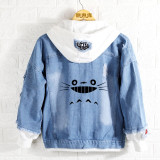 Spring Miyazaki Hayao Totoro hoodie Anime Jeans Coat
