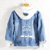Spring Miyazaki Hayao Totoro hoodie Anime Jeans Coat