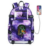 The Mandalorian Yoda baby Schoolbag USB Charge Backpack