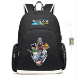 Beyblade BBA revolution USB Charging Travel Backpack