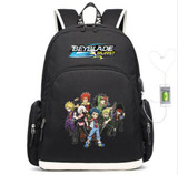 Beyblade BBA revolution USB Charging Travel Backpack