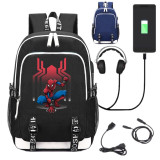Spiderman Venom School USB Charge Interface Backpack