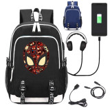 Spiderman Venom School USB Charge Interface Backpack
