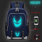 Superhero Spider-man Venom USB Laptop Backpack