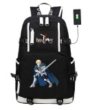 Anime Fate Stay Night Laptop USB Backpack