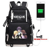 Anime Noragami Yato School USB Backpack