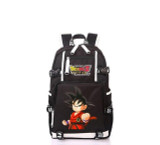 Anime Cosplay Dragonball Super Goku School Black Backpack
