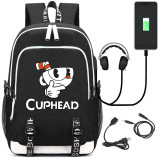 cuphead New Laptop External USB Charge Backpack