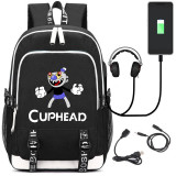 cuphead New Laptop External USB Charge Backpack