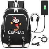 cuphead New Laptop External USB Charge Backpack