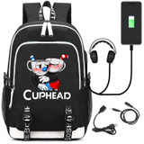cuphead New Laptop External USB Charge Backpack