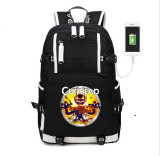 Cuphead  Laptop External USB Charge Backpack