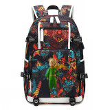 The little Prince usb charging travel canvas Backpack