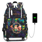 The little Prince usb charging travel canvas Backpack