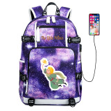 The little Prince usb charging travel canvas Backpack