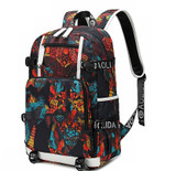 The little Prince usb charging travel canvas Backpack