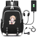 My Hero Academia USB Charging school canvas Backpack
