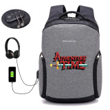 Japan anime Adventure Time USB Charge Anti Theft Backpack