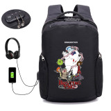 Japan anime Adventure Time USB Charge Anti Theft Backpack