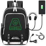 Avatar The Last Airbender canvas USB Charging laptop Backpack