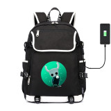 Game Hollow Knight canvas School Bardoon USB charging Laptop Backpack