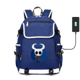 Game Hollow Knight canvas School Bardoon USB charging Laptop Backpack