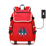 Game Hollow Knight canvas School Bardoon USB charging Laptop Backpack