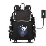 Game Hollow Knight canvas School Bardoon USB charging Laptop Backpack