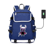 Game Hollow Knight canvas School Bardoon USB charging Laptop Backpack