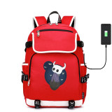 Game Hollow Knight canvas School Bardoon USB charging Laptop Backpack