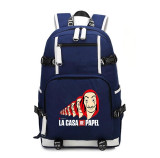 La Casa De Papel Salvador Dali printing Canvas Laptop Backpack