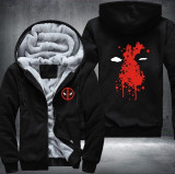 Deadpool Fish Men's Women's Printing Pattern Thicken Fleece Zipper Hoodies