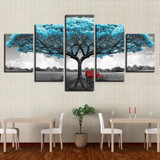 Blue Tree Canvas Painting