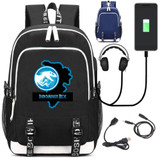 Jurassic World USB charging mochila students Backpack