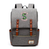 Riverdale South Side Serpents Backpack Canvas School shoulder bag