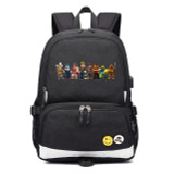 Dabbing noob usb charging canvas Laptop Backpack