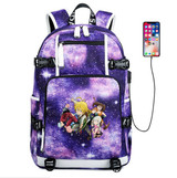 The Seven Deadly Sins usb charging Laptop Backpack